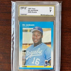 1987 Fleer Bo Jackson (rookie) baseball card #369